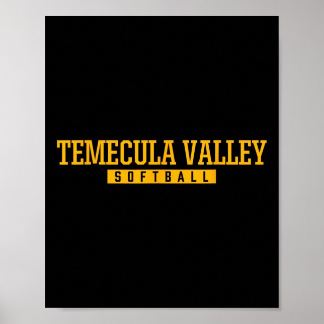 Poster Escola Secundária Temecula Valley Softll  (Frente)