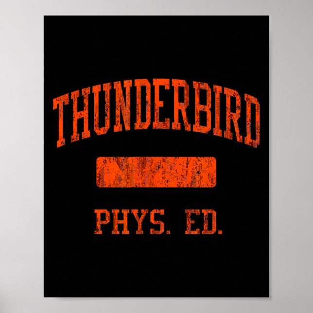 Poster Escola Secundária Thunderbird Hs Pcute Ss Cute Ssn (Frente)