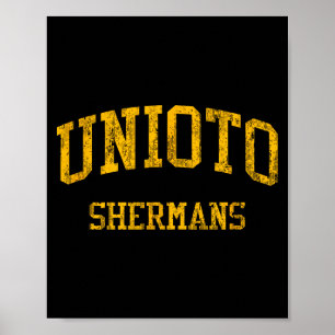 Poster Escola Secundária Unioto Hs Chillicothe Oh Vintage