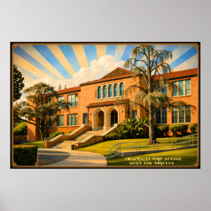 Poster ESCOLA SECUNDÁRIA UNIVERSITÁRIA - Oeste de Los Ang