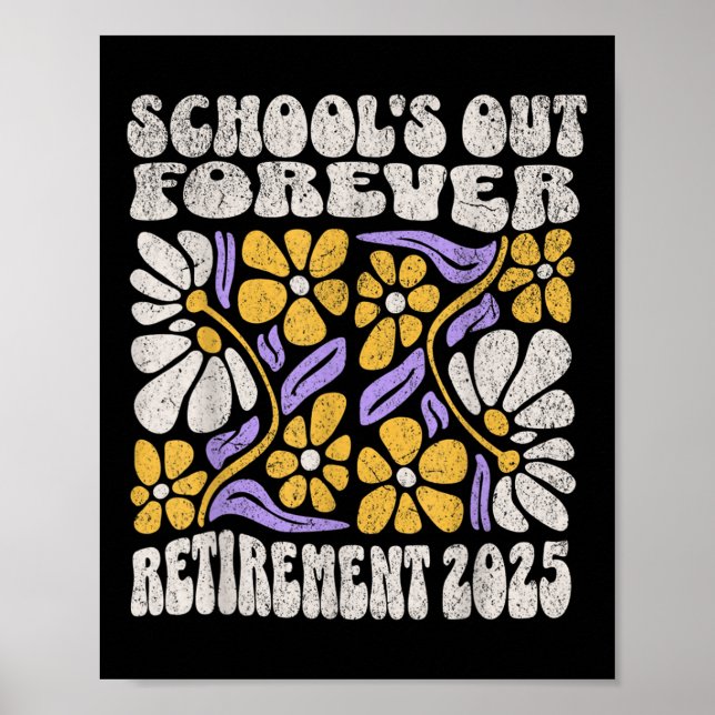 Poster Escolas Aulas Encerradas Para Sempre 2025 Aposenta (Frente)