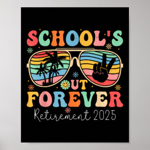Poster Escolas Fora do Professor Reformado 2025 Groovy Re