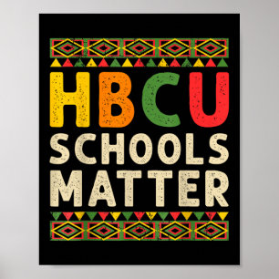 Poster Escolas Hbcu Alum Estudante Histórico do Black Col