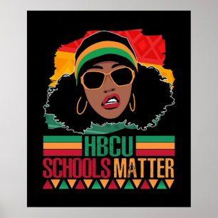 Poster Escolas HBCU São Importantes Vintage