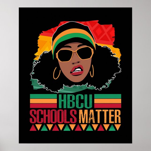 Poster Escolas HBCU São Importantes Vintage (Frente)