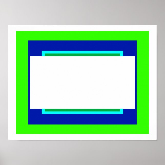 Poster Escolha Cor de Fundo, Quadro Adicionar Imagem (Frente)