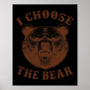 Poster Escolha O Feminismo Da Fúria Do Urso Feminista