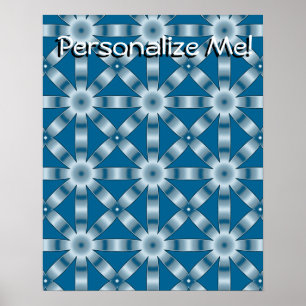 Poster Escolha qualquer padrão de estrela repetida a cor