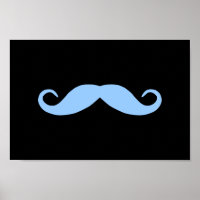 Escolha um bigode colorido em preto