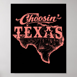 Poster Escolhendo Texas Estado de Espírito Lone Star West