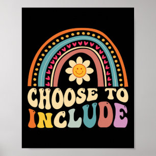 Poster Escolher Incluir Para Educação Especial De Profess