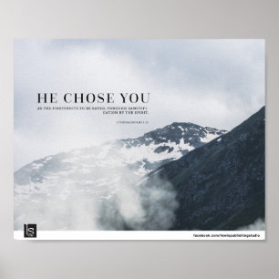 Poster Escolheu-o (1 2:13 de Thessalonians)