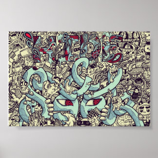 Poster Esconda-se! Pop Art Poster!