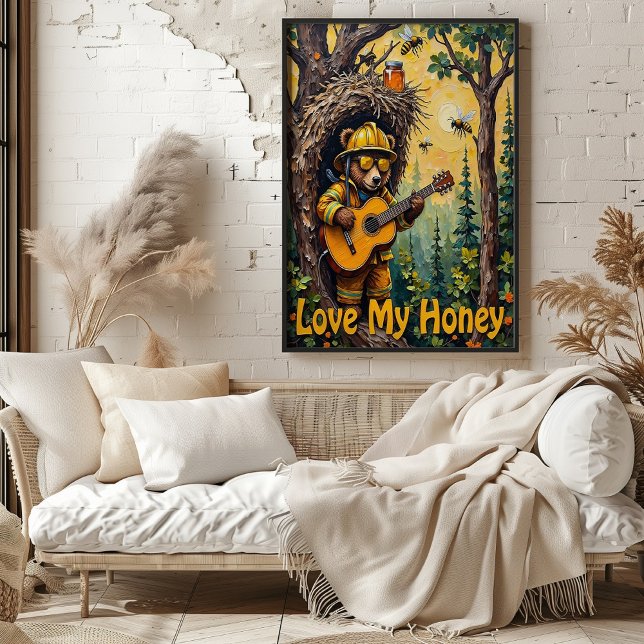 Poster Escondido do Hummingbird: O Porco Acústico do Urso (Criador carregado)