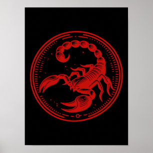 Poster Escorpião Astrologia Signo Zodíaco Escorpião