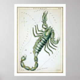 Poster Escorpião Astrologia Zodíaco