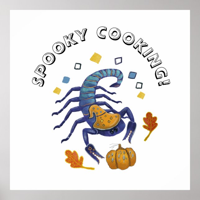 Poster escorpião de Halloween (Frente)