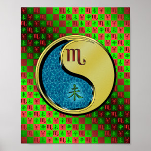 Poster Escorpião e Cabra Metálica