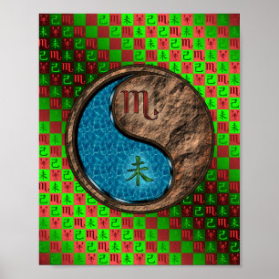 Poster Escorpião e Caprino da Terra