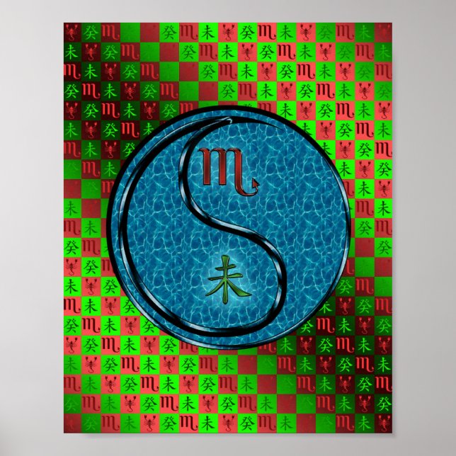 Poster Escorpião e Caprino de Água (Frente)