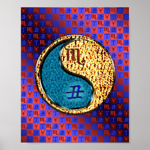 Poster Escorpião e Ox de Fogo