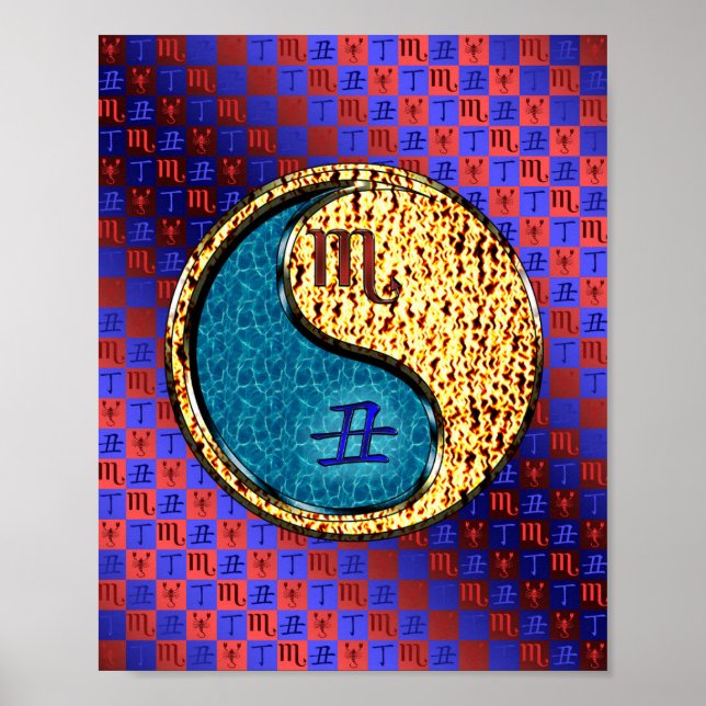 Poster Escorpião e Ox de Fogo (Frente)