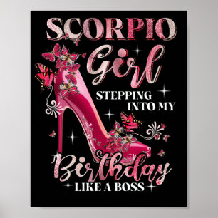 Poster Escorpião Passa No Meu Aniversário Como Um Chefe