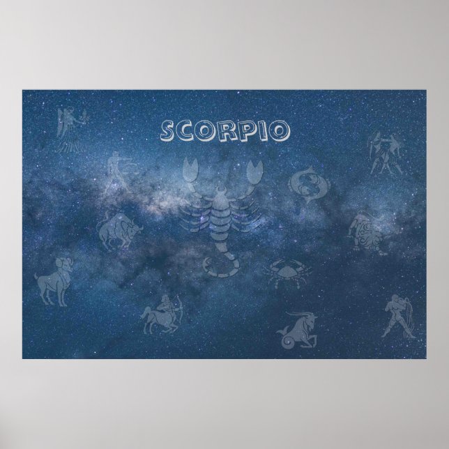 Poster Escorpião Transparente (Frente)