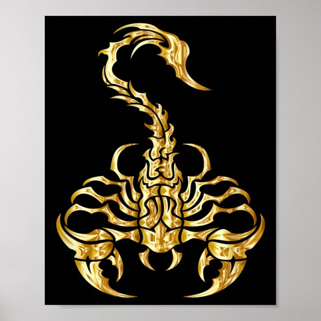 Poster Escorpião Tribal (Frente)
