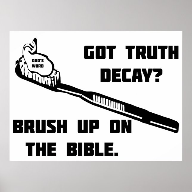 Poster Escove a Bíblia (Frente)