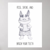 Escove os dentes/ Personalizado Engraçado