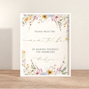 Poster Escreva o endereço do seu Chá de fraldas de endere