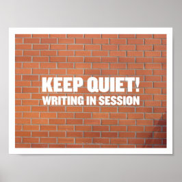 Poster Escrevendo na Sessão