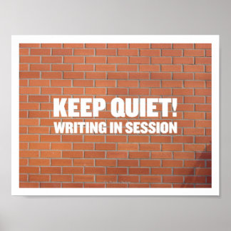 Poster Escrevendo na Sessão