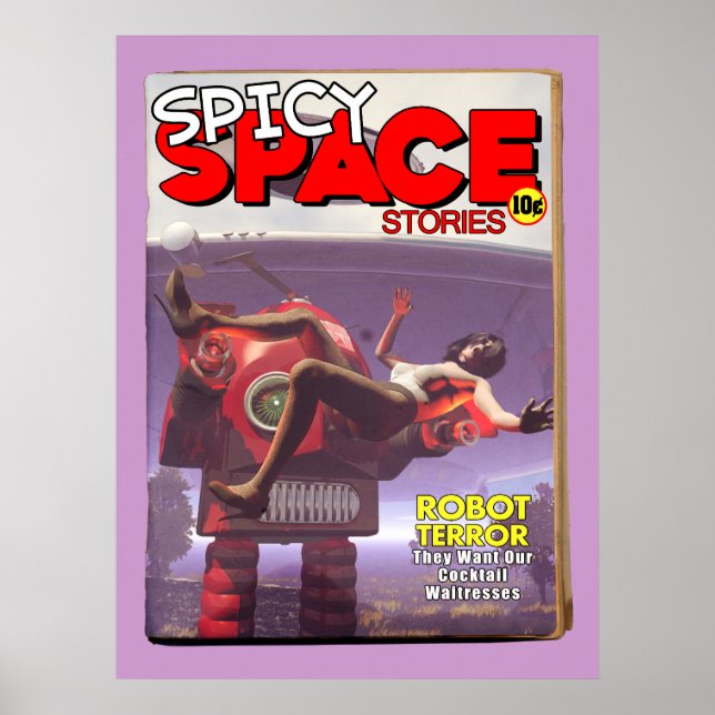 Póster Escrever histórias de espaço Falso Cobrir de Impre (Frente)