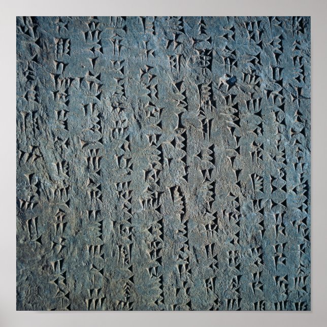 Póster Escrita cuneiforme (Frente)