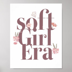 Poster Escrita Feminina Delicada com Flores