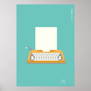 Póster Escrita Vintage