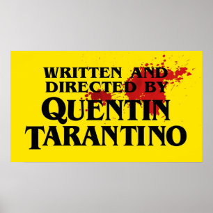 Poster Escrito Com Sangue E Dirigido Por Quentin Taran