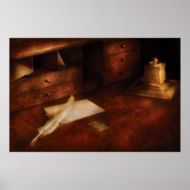 Poster Escritor - A Mesa dos Escritores (Frente)