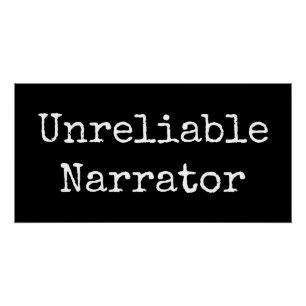 Póster Escritor - Narrador Não Confiável I