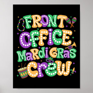 Poster Escritório Da Frente Mardi Gras Funcionarios Mardi
