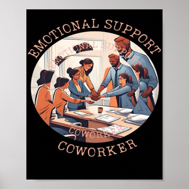 Poster Escritório de Colaboração de Ajuda Emocional (Frente)