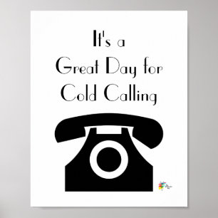 Poster Escritório de Vendas Arte É um Grande Dia para Cha