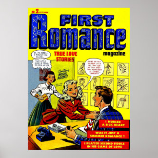 Poster Escritório Romance Lady Em Histórias em quadrinhos