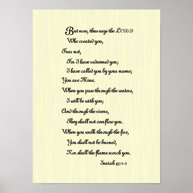 Poster Escritura de bíblia (Frente)