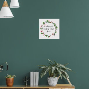 Poster Escritura de Natal Cristã