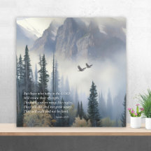 Escritura Isaiah 40 Soar Como Eagles Wall Art