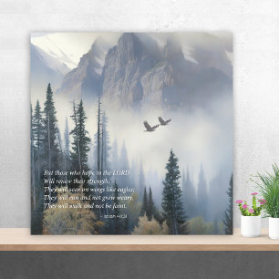 Poster Escritura Isaiah 40 Soar Como Eagles Wall Art