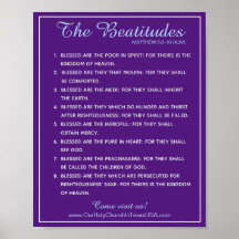 Escritura Santa Mateus 5:3 a 5:10 Beatitudes